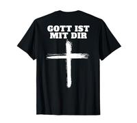 Gott ist mit dir Glaube an Gott (auf dem Rücken) T-Shirt