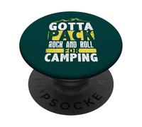 Gotta Pack Rock And Roll For Camping PopSockets Adhesive PopGrip