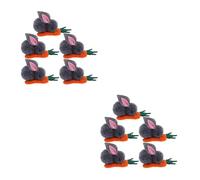 GOTTAJOY 10 pcs Cartoon Rabbit Ear Hairpin Plush Bunny Hair Clips Easter Barrettes For Toddlers Girls Easter Party Performance Hair Accessories