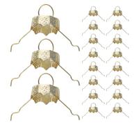 GOTTAJOY 100pcs Christmas Ornament Caps Plastic Round Xmas Ball Topper Replacement Bauble Tops for Holiday Tree Decorations