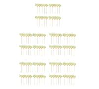 GOTTAJOY 100pcs Coconut Tree Bamboo Fruit Picks for Cocktail Dessert Party Decorations and Appetizer Garnish