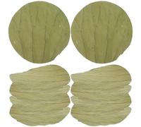 GOTTAJOY 100pcs Dried Lotus Leaves for Sushi Plates Round Food Wrapping Party Decoration Natural Cooking Liner Safe Healthy Material 20cm Diameter