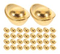 GOTTAJOY 100pcs Solid Alloy Shiny Mini Ingot Ornament for Desktop Decoration Creative Wealth Luck Gift 1.5cm