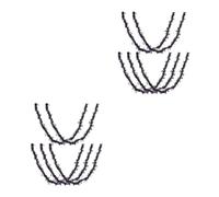 GOTTAJOY 10pcs Halloween Tinsel Garland Metallic Ghost Twist Decorations Colorful Hanging Ornaments Spooky Home Tree Decoration Indoor Outdoor Holiday Decor