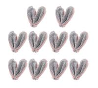 GOTTAJOY 10pcs Mini Bunny Ears Diy Hair Clips for Easter Girls Accessories Cute Rabbit Ear Headwear Fun Styling Decorations