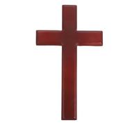 GOTTAJOY 10pcs Wooden Prayer Cross Handheld Religious Crucifix Smooth Finish Portable Worship Decoration for Church and Holiday