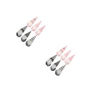 GOTTAJOY 12pcs Christmas Gnome Ornaments Knitted Plush Hanging Decorations for Holiday Tree Festive Nordic Elf Yarn Figurines