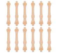GOTTAJOY 12pcs Miniature Railing Pillars for Dollhouse Furniture Model Accessories