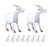 GOTTAJOY 12pcs Pvc Farm Animal Sheep Figurines Miniature Realistic Goat Models for Diy Micro Landscape Home Decor Cake Toppers