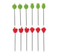 GOTTAJOY 12pcs Stainless Steel Cocktail Picks for Fruit Desserts Party Food Decoration Long Metal Skewers Appetizer Toothpicks