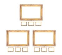 GOTTAJOY 12pcs Wedding Photo Booth Props Handheld Gold Paper Picture Frames for Romantic Party Decoration Selfie Accessories