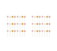 GOTTAJOY 160pcs Daisy Cake Toppers Creative Floral Cupcake Picks for Birthday Wedding Party Decorations