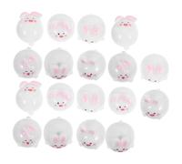 GOTTAJOY 18pcs Mini Resin Rabbit Figurines Cute Bunny Ornaments for Diy Craft Desk Decor Easter Birthday Party Favors