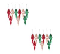 GOTTAJOY 18pcs Shatterproof Christmas Tree Hanging Ornaments for Holiday Party Festive Scene Setup Window Display