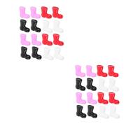 GOTTAJOY 192pcs Mini Christmas Santa Boots Decorative Doll Ornaments for Diy Craft 2cm Colorful Plastic Accessories