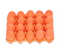 GOTTAJOY 1set Miniature Brown Eggs with Tray 1:12 Scale Dollhouse Kitchen Decor Pretend Food Toy for Kids Mini Simulation Model