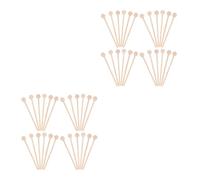 GOTTAJOY 200pcs Wooden Coffee Stir Sticks Round Ends Beverage Stirrers for Hot Drinks Tea Milk Cocktails Home Bar Restaurant Use