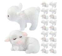 GOTTAJOY 20pcs Mini Resin Sheep Figurines for Micro Landscape Garden Decor Dollhouse Accessories Succulent Flower Pot Decoration