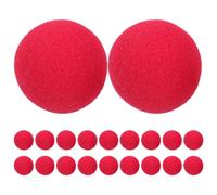 GOTTAJOY 20pcs Red Sponge Clown Nose for Party Role Play Magic Performance Costume Accessories