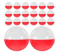 GOTTAJOY 20pcs Round Vending Machine Capsules 60mm Empty Fillable Plastic Balls for Party Favors Game Grouping Prize Draws Classic Red White Color