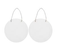 GOTTAJOY 2pcs 10inch Round Sublimation Blank Door Hangers Diy Mdf Craft Material for Home Office Decor Art Projects