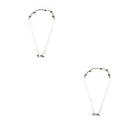 GOTTAJOY 2pcs Boho Braided Rope Waist Belt Adjustable Western Beaded Woven Belts for Dresses Skirts Casual Wear