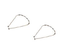 GOTTAJOY 2pcs Boho Braided Rope Waist Belt with Wooden Beads Adjustable Western Style for Dresses Skirts Casual Wear