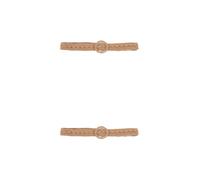 GOTTAJOY 2pcs Braided Knit Waist Belt with Chain Buckle for Women Fashion Decorative Accessory