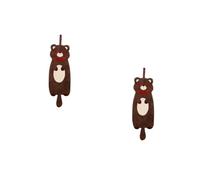 GOTTAJOY 2pcs Cartoon Animal Hand Towel Soft Absorbent Quick Dry Hanging Washcloth for Kitchen Bathroom Kids Room