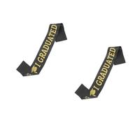 GOTTAJOY 2pcs Class of 2025 Graduation Party Sash Adjustable Comfortable Doctoral Master Preschool Kindergarten Senior