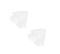 GOTTAJOY 2pcs Double Layer Tulle Bridal Veil with Metal Comb Simple Wedding Party Accessory for Bride in Ivory