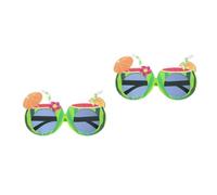 GOTTAJOY 2pcs Hawaiian Watermelon Novelty Glasses for Funny Photo Props at Adult Beach Parties and Luau Events