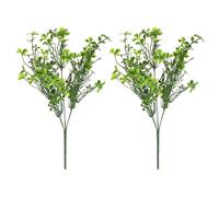 GOTTAJOY 2pcs Lucky Four Leaf Clover Artificial Plants Realistic Faux Greenery for Wedding Holiday Decor Home Garden Table Centerpieces