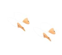 GOTTAJOY 2pcs Witch Nose and Chin Prosthetic Set for Women Halloween Masquerade Party Cosplay Costume Accessory