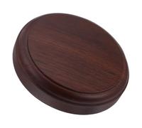 GOTTAJOY 2pcs Wooden Flowerpot Stand Round Pedestal Display Potted Supports Rack for Small Planters Indoor Plant Holder Stability and Artistic Decor Brown