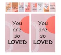GOTTAJOY 2sets Bohemian English Inspirational Cards for Motivating Employees Students and Children at Work School Home