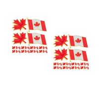 GOTTAJOY 2sets Canadian Maple Leaf Brooch Pins Enamel Metal Canada Flag Lapel for Clothes Hats Backpacks Day Accessories