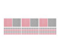 GOTTAJOY 300pcs Food Grade Hamburger Wrapping Paper Greaseproof Baking Parchment 30x30cm Checkered Black and Red for Sandwiches Burgers Hot Dogs