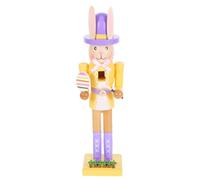 GOTTAJOY 30cm Easter Bunny Nutcracker Soldier for Home Decorations
