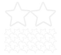 GOTTAJOY 30pcs Diy Dream Catcher Craft Kit with White Star Plastic Hoops for Macrame Supplies Floral Wreaths