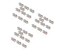 GOTTAJOY 30pcs Race Car Cake Toppers Creative Checkered Flag Toothpicks for Kids Birthday Party Decorations Racing Theme Supplies