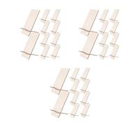 GOTTAJOY 30pcs Wooden Phone Stand Unfinished Detachable Tablet Holder for Desk Watching Videos Video Calls Diy Craft Friendship Gift