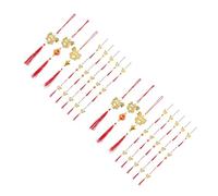 GOTTAJOY 36pcs Chinese Hanging Ornament Lucky Tassel Decor for New Year Wedding Party Supplies Spring Festival Mid Autumn Car Tree Moon