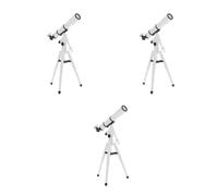 GOTTAJOY 3pcs Miniature Telescope 1:20 Scale Dollhouse Accessory Kids Educational Toy Realistic Plastic Model for Desktop Decor
