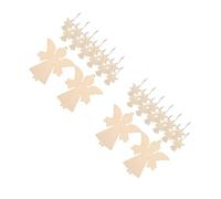 GOTTAJOY 40pcs Diy Unfinished Wooden Angel Cutout Ornaments for Christmas Thanksgiving Wedding Birthday Hanging Decoration 10.5x9cm