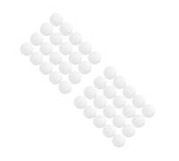 GOTTAJOY 40pcs Mini Capsule Balls for Vending Machines Diy Crafts Party Favors Toy Containers Transparent White Plastic