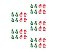 GOTTAJOY 40pcs Santa Claus Figurines Mini Desktop Ornaments Diy Christmas Decor Resin Micro Landscape Xmas Decorations for Home Office and Coffee Shop