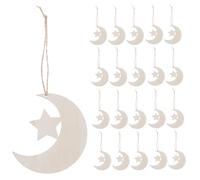 GOTTAJOY 40pcs Unfinished Wood Moon Star Cutouts for Diy Crafts Baby Shower Decorations Nursery Room Painting Art Projects
