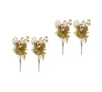 GOTTAJOY 4pcs Artificial Chrysanthemum Bouquet Faux Daisy Flowers for Table Centerpieces Dining Room Decoration Photography Props