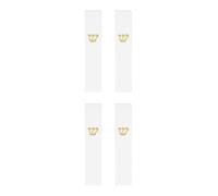 GOTTAJOY 4pcs Decorative Mezuzah Case for Door White Resin Jewish Religious Home Decor Easy Installation Indoor Outdoor Use Weather Resistant